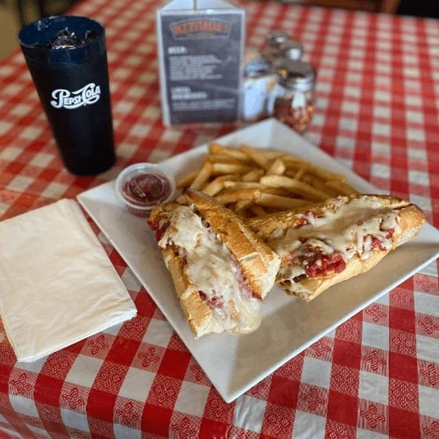 Meatball Parmigiana Sub.